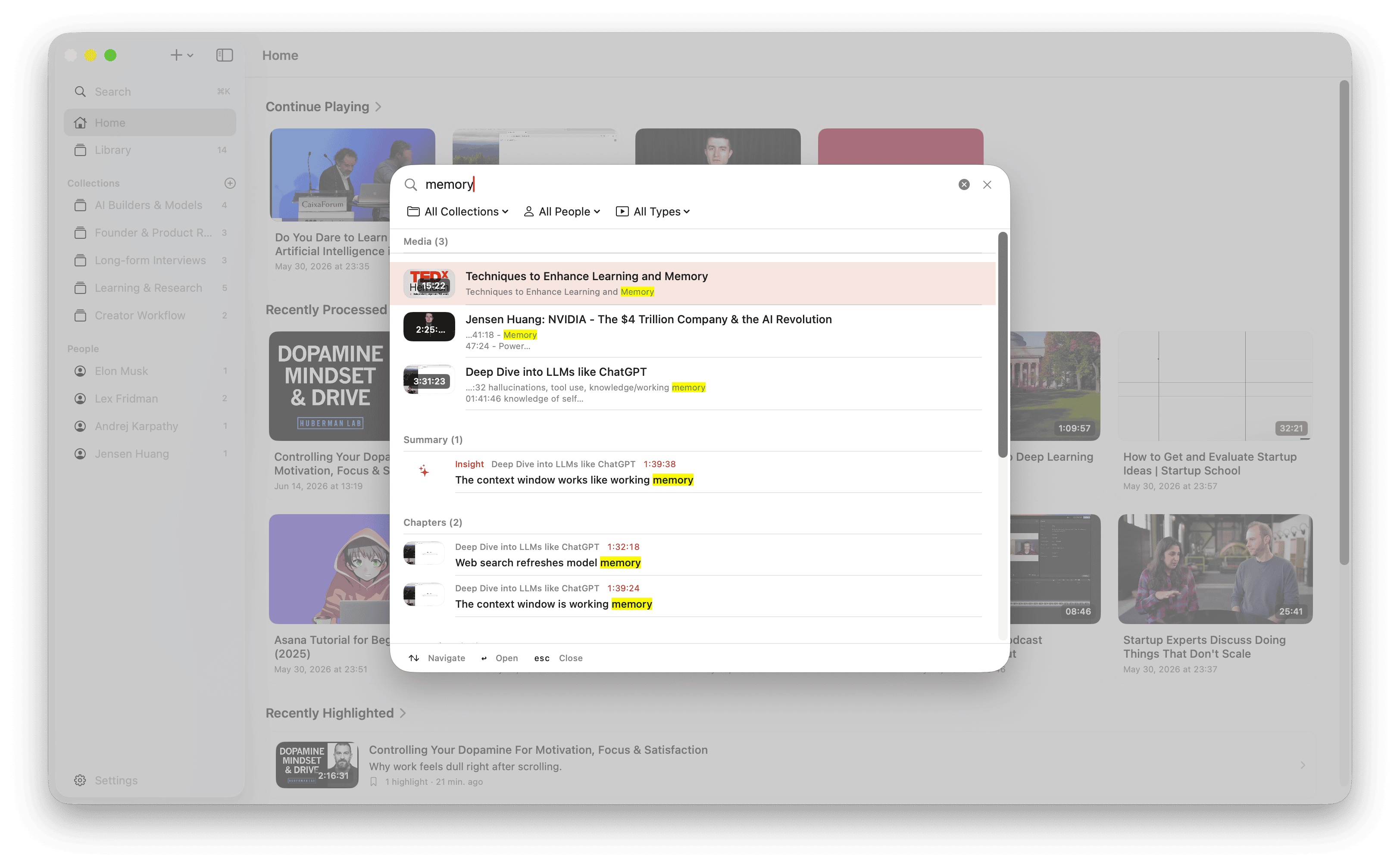 Bring in videos, podcasts, and files